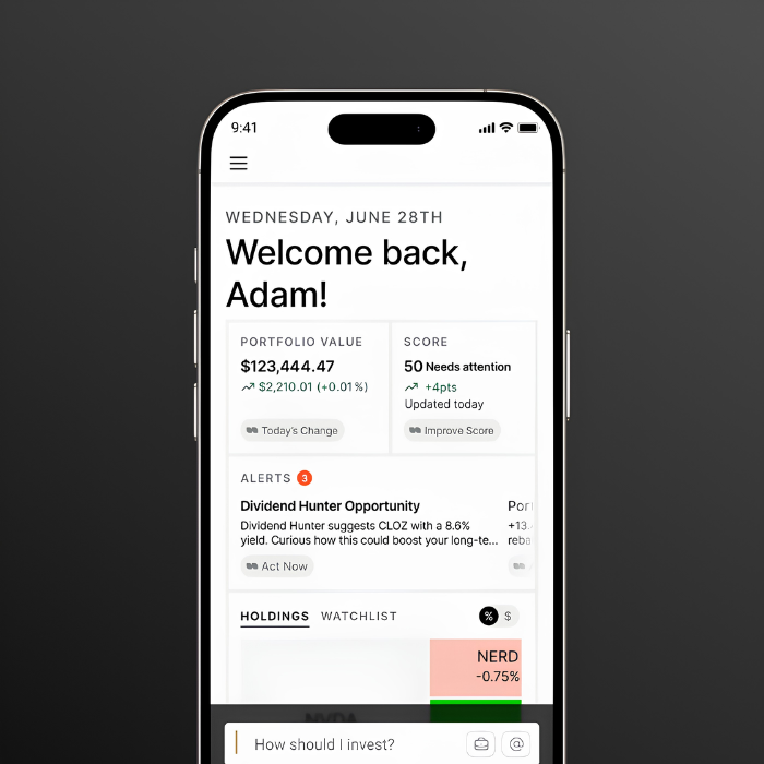 Magnifi mobile user profile dashboard