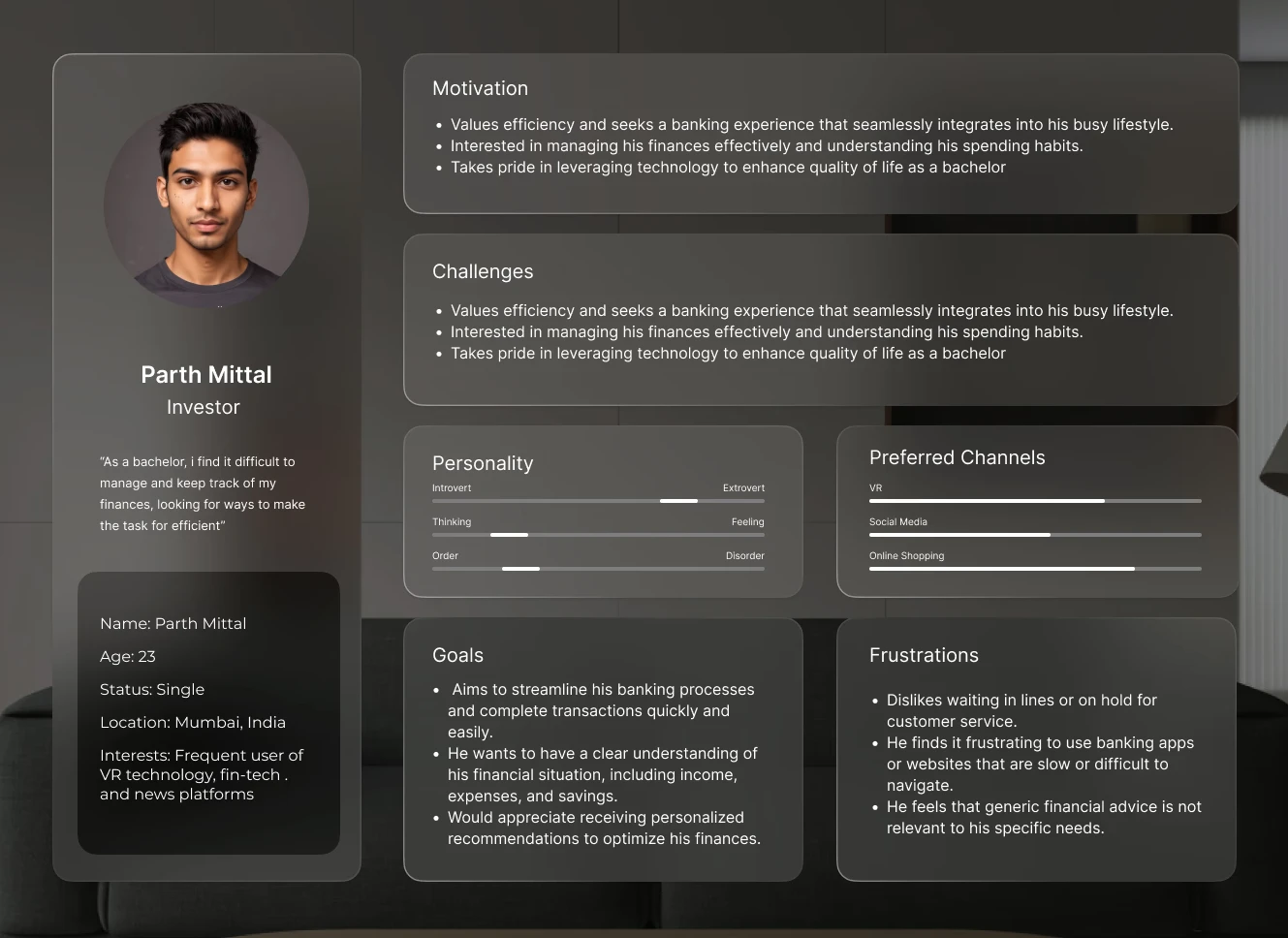 Orbit user persona profile for Parth Mittal